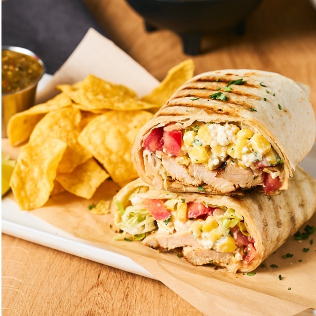 Street Corn Chicken Burrito Street Corn Chicken Burrito